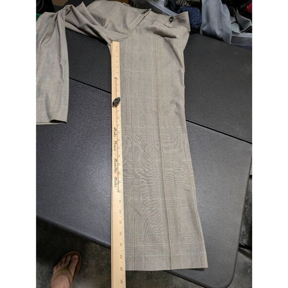 Ann Taylor Loft Petite Wide Leg Trouser Plaid Pants Women's 4P - Picture 7 of 8